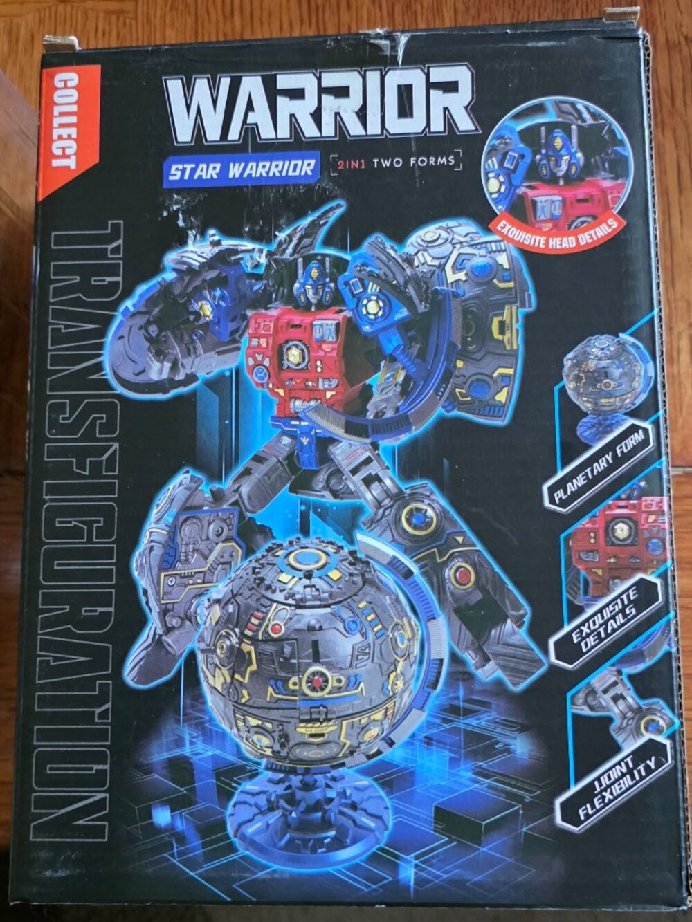 Warrior Star Warrior 2-in-1 Globe Transforming Robot